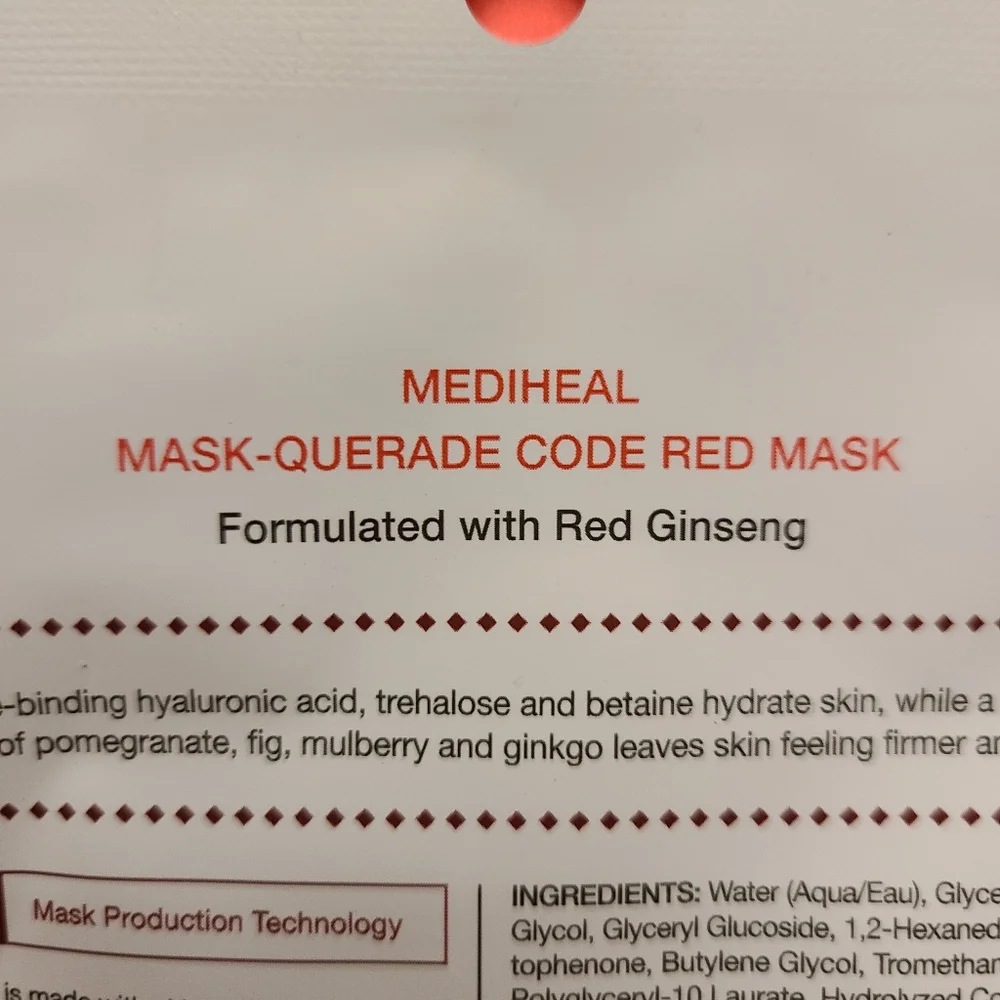 NIP-FACE Mask---***READ DESCRIPTION****MEDI-HEAL CodeRed Masquerade Face Mask - Picture 4 of 7